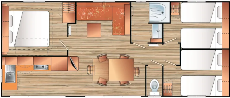 Mobil-Home Grand Confort Riviera 35M² 3 Chambres - Arrivée Le Samedi En Juillet Et Août