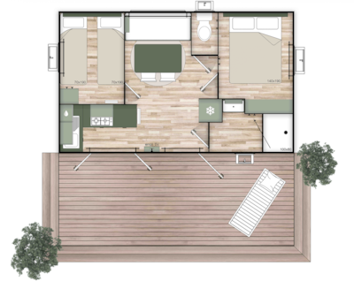 Premium Nest Mobile Home - 2 bedrooms