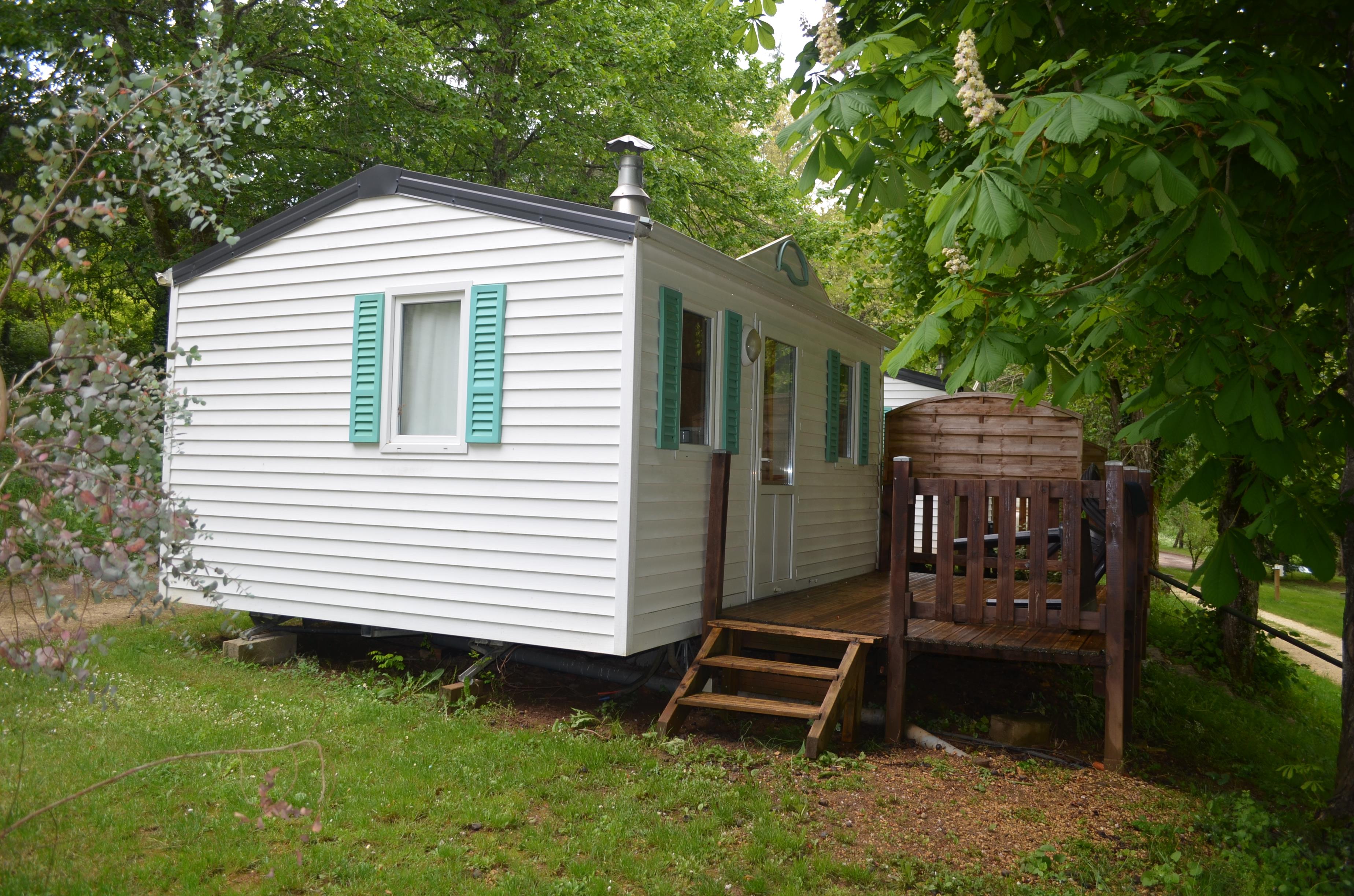 Location - Mobilhome 20 M² - Camping Les Jardins de l'Abbaye