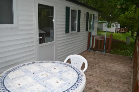 Accommodation - Mobilhome 24 M² - Camping Les Jardins de l'Abbaye