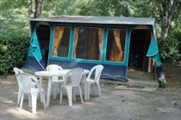 Mietunterkunft - Zeltbungalow 29M² - 3 Zimmer (Ohne Sanitäranlagen) - Camping Ushuaïa Villages les Pialades
