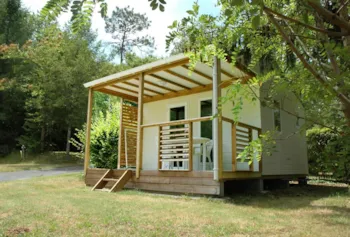 Mietunterkunft - Chalet Cajou 24M² Mit Klima - Überdachte Terrasse - 1 Schlafzimmer - Camping Ushuaïa Villages les Pialades