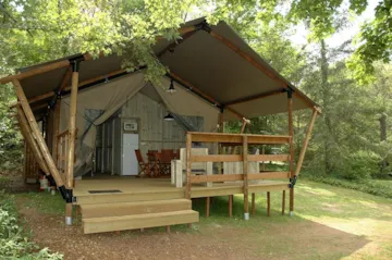 Huuraccommodatie(s) - Lodge Woody 50M² / 3 Slaapkamers (Met Douche En Wc) - Camping Ushuaïa Villages les Pialades