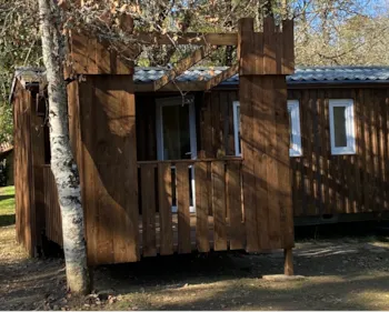 Mietunterkunft - Holz-Mobilheim Baby Mit Klima - 26M² Mit Überdachter Terrasse / 2 Zimmer - Camping Ushuaïa Villages les Pialades
