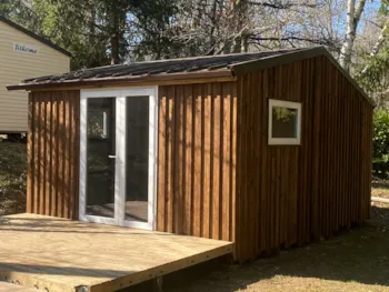 Mietunterkunft - Mobil-Home Cabane 21M² / 2 Chambres (Sans Sanitaires) - Camping Ushuaïa Villages les Pialades