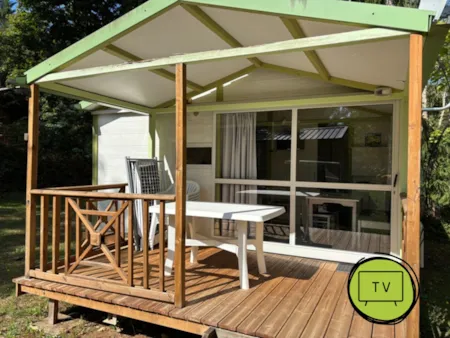 Location - Chalet Club 5 - Tv - 32M² Avec Terrasse Couverte - 2 Chambres - Camping les Pialades