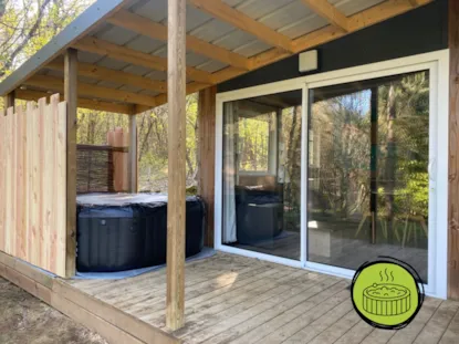 Chalet Mimosa Jacuzzi - 47 M² Avec Terrasse Couverte - 2 Chambres
