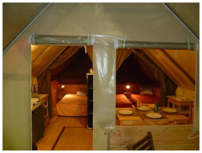 The Canvas Cabin: Camp in accommodation that's half tent, half cabin!