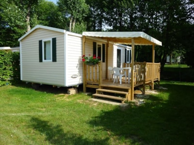 28m² mobile home: for family vacations. 2 bedrooms