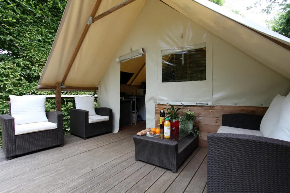 Mietunterkunft - Zeltbungalow - Camping Le Pont de Mazerat