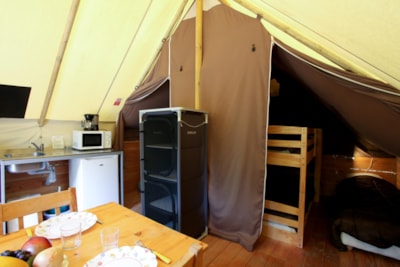 The Canvas Cabin: Camp in accommodation that's half tent, half cabin!