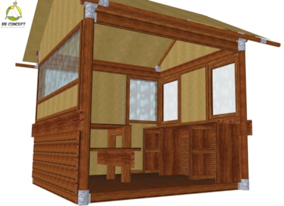 Pre-equipped site with kitchen