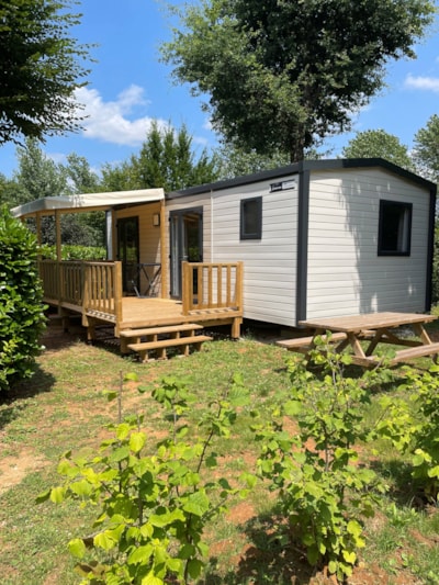New for 2023! Louisiana mobile home, 32m² - In the heart of a premium plot! 2 bedrooms - Large terrace