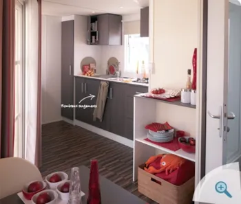 Mietunterkunft - Cottage Privilège Muscadelle - Tv, Air Conditioning, Large Fridge-Freezer 30M²- Large Pitch - Domaine de l'Etang de Bazange | Sites et Paysages 
