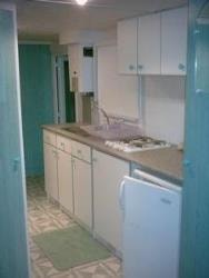 Eco-friendly mobile home with flat roof on a large plot - Near the pond