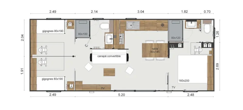 Cottage Premium 40 M² 3 Ch  2 Sdb, Très Jolie Vue Étang, Tv, Clim, Lave-Vaisselle