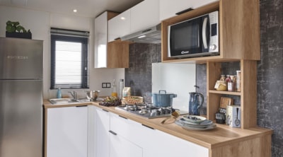 Premium Cottage "Inside Outside" - kitchen opening onto the terrace, TV, air conditioning