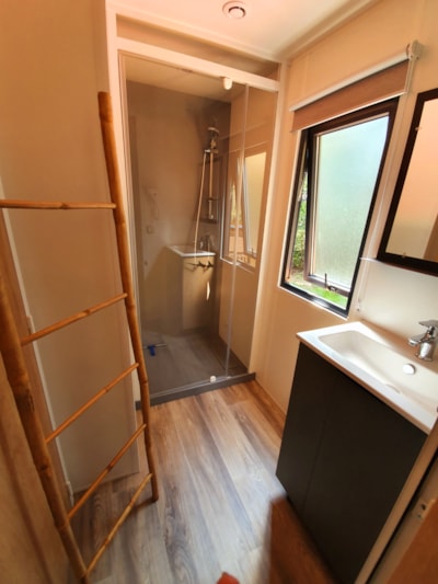 Premium Cottage "Inside Outside" - kitchen opening onto the terrace, TV, air conditioning