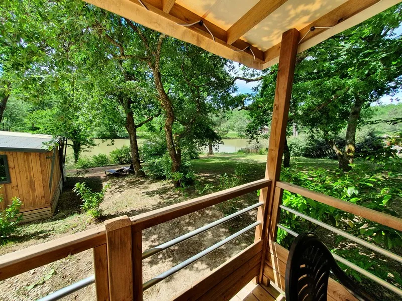 Cottage Premium Lodge Vue Etang, Tv,  Climatisation, Terrasse Couverte