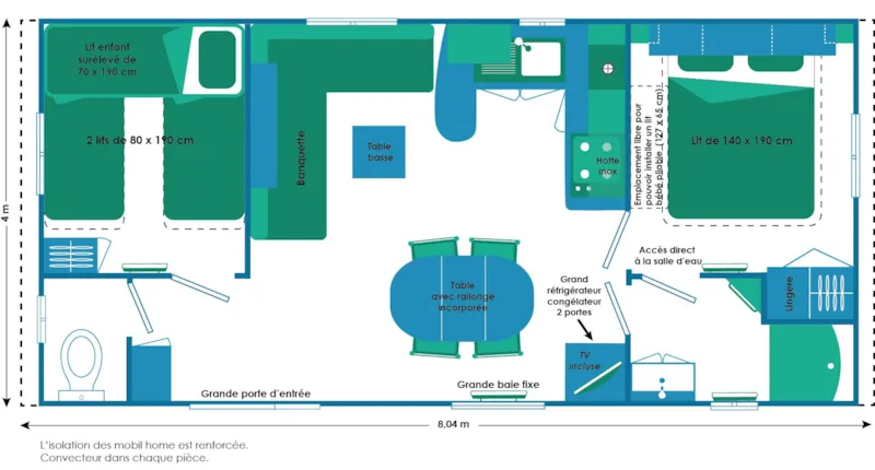 Mobil Home Confort Super Titania - Télévision
