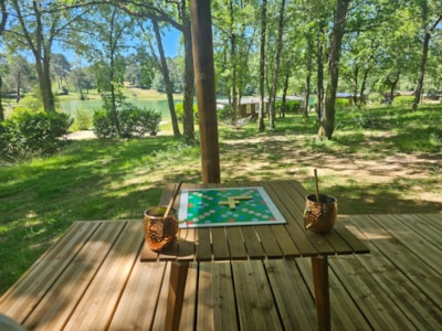 Premium Duo Chalet overlooking the pond
