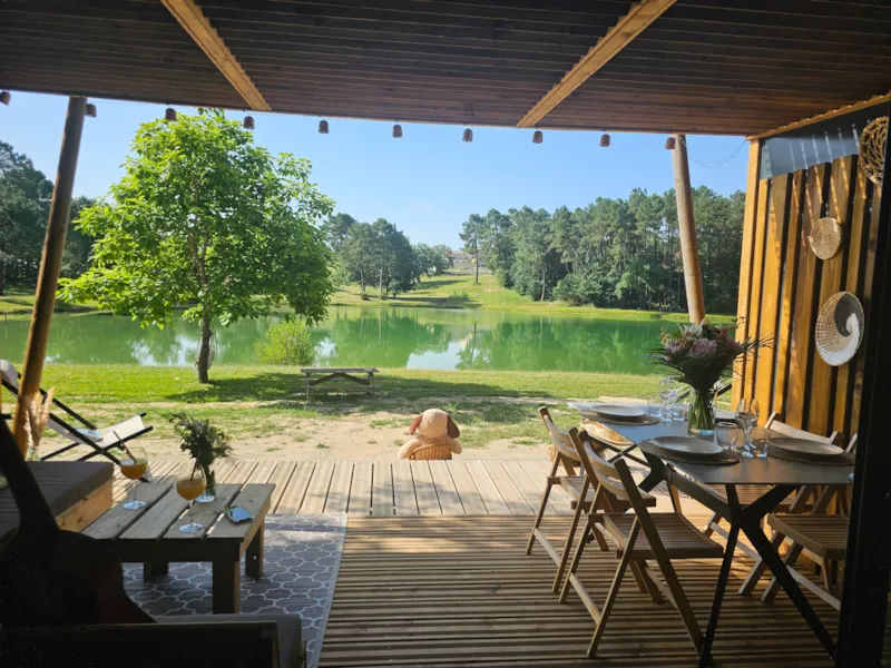 Chalet Premium 2 Chambres 2 Salles De Bains Face A L'etang