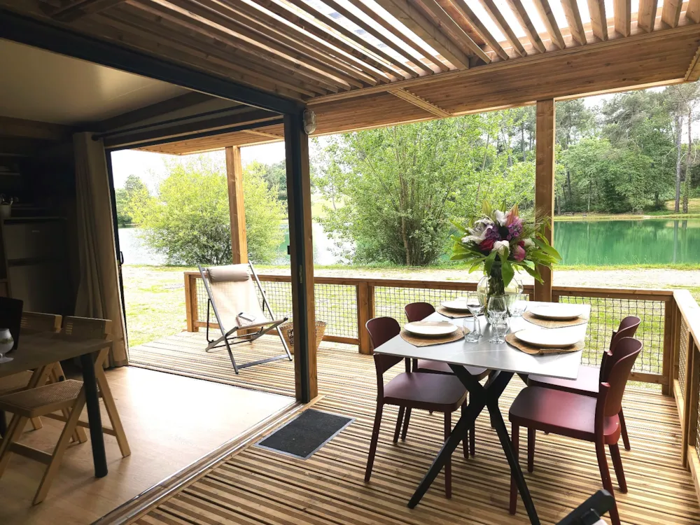 Location - Chalet Premium  Double Exposition Face À L'étang - Gaia Ecolodge