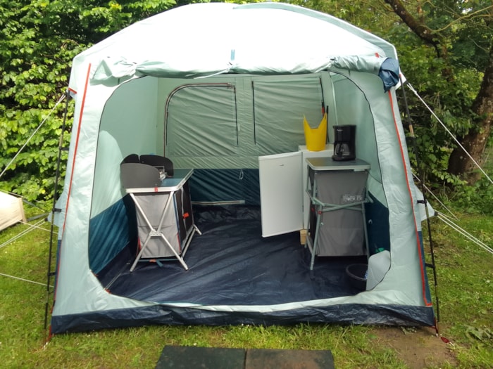 Tente Équipée 3 Chambres, 4 Personnes