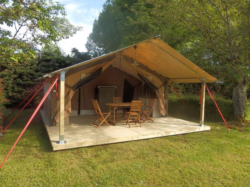 Accommodation - Chalet Toilé Lodge Victoria (30 M²) - Camping la Ferme de Perdigat