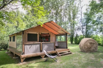 Mietunterkunft - Zelt Lodge Premium - Camping la Ferme de Perdigat