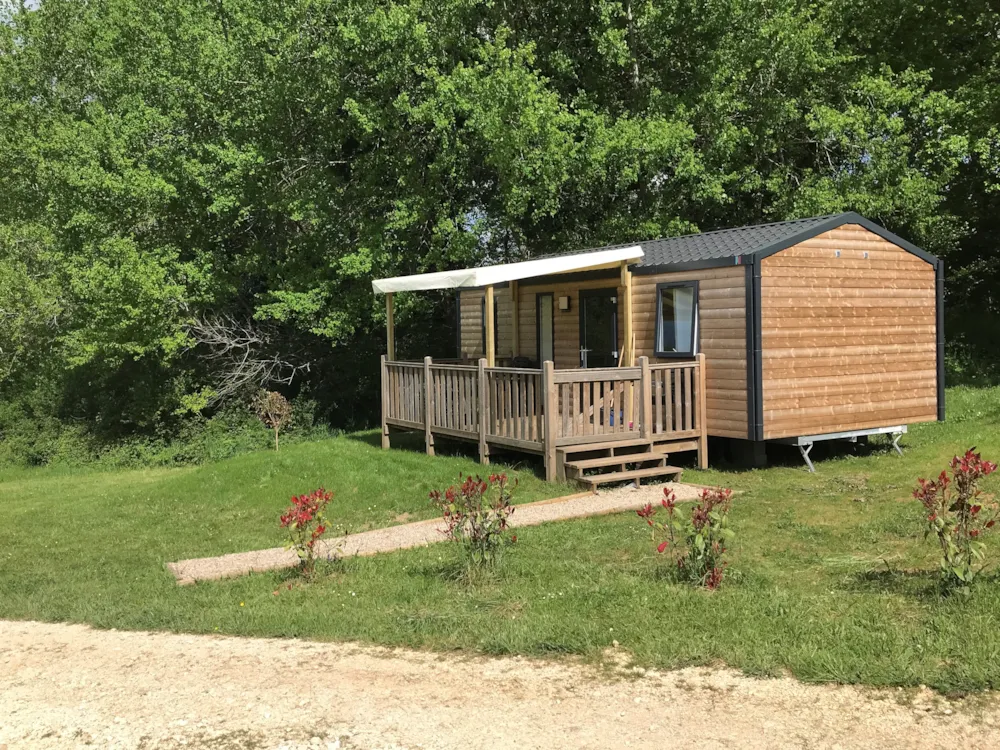 Location - Mobil-Home Bermudes - 2 Chambres -  Clim - Tv - 29M² - Camping Le Domaine du Bois Coquet