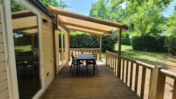 Mietunterkunft - Mobilheim Komfort – 2 Schlafzimmer – Tv – 29 M² - Camping Le Domaine du Bois Coquet