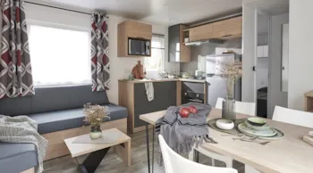 Mietunterkunft - Mobilheim Komfort – 3 Schlafzimmer – Tv – 33 M² - Camping Le Domaine du Bois Coquet