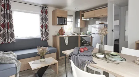 Huuraccommodatie(s) - Comfort-Stacaravan - 3 Slaapkamers - Tv - 33 M² - Camping Le Domaine du Bois Coquet