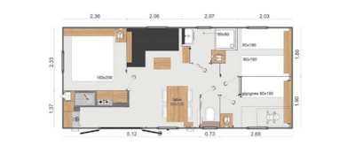 Premium Cottage - 3 bedrooms - air conditioning - dishwasher - TV - XL terrace - 35m² — 10