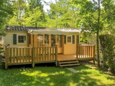 Eco mobile home for 6 people - 3 bedrooms - TV - Semi-covered wooden terrace - 29m² — 3