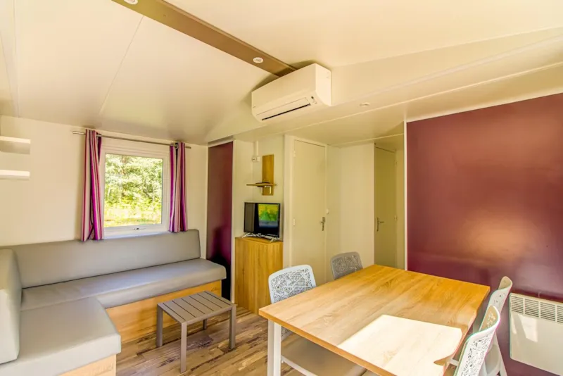 Mobil Home 6 Places Premium · 3 Chambres, Clim, Lave-Vaisselle, Tv · 32M²