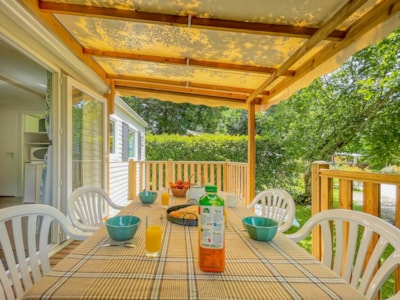 Comfort Mobile Home - 2 bedrooms - TV - Semi-covered wooden deck - 28m² — 5