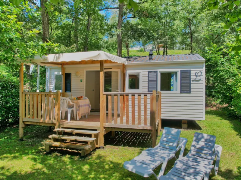 Mobil-Home 4/6 Places Confort · 2 Chambres Tv · Terrasse Bois Semi-Couverte · 28M²