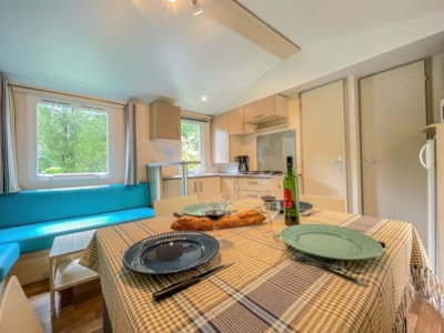 Comfort Mobile Home - 3 bedrooms - TV - Semi-covered wooden terrace - 34m² — 6