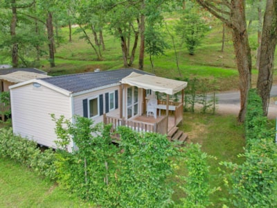Comfort Mobile Home - 3 bedrooms - TV - Semi-covered wooden terrace - 34m² — 7