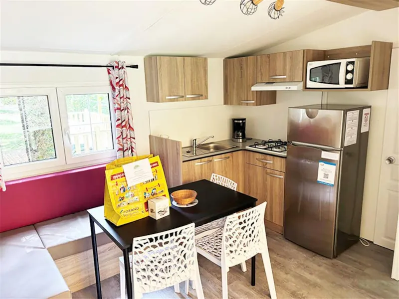 Mobil-Home 6 Places Eco · 3 Chambres Tv · Terrasse Bois Semi-Couverte · 29M²