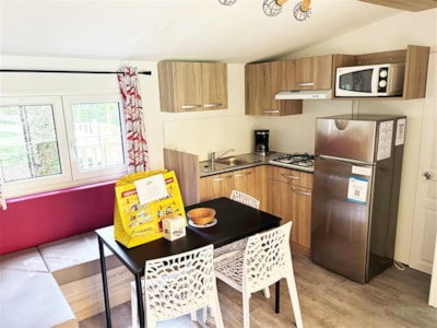 Eco mobile home for 6 people - 3 bedrooms - TV - Semi-covered wooden terrace - 29m² — 4