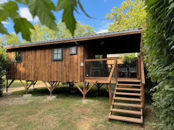 Location - Cabane Premium - 42 M² - 2 Chambres 5/7 Pers. - Camping Le Périgord