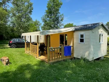 Location - Mobil-Home Sunroller : 2 Chambres - Terrasse Couverte - - Camping Le Pontillou