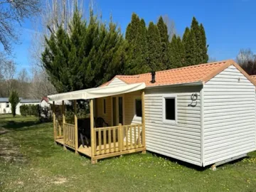Location - Mobil-Home Louisiane : 2 Chambres - Terrasse Couverte - 4 Ads + 1Enft - - Camping Le Pontillou