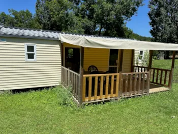 Mietunterkunft - Mobilheim Sunroller: 2 Schlafzimmer - Überdachte Terrasse - - Camping Le Pontillou