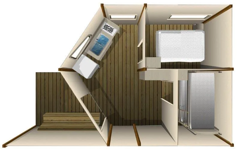 Tente Junior - Structure Bois Avec Terrasse (Dimanche)