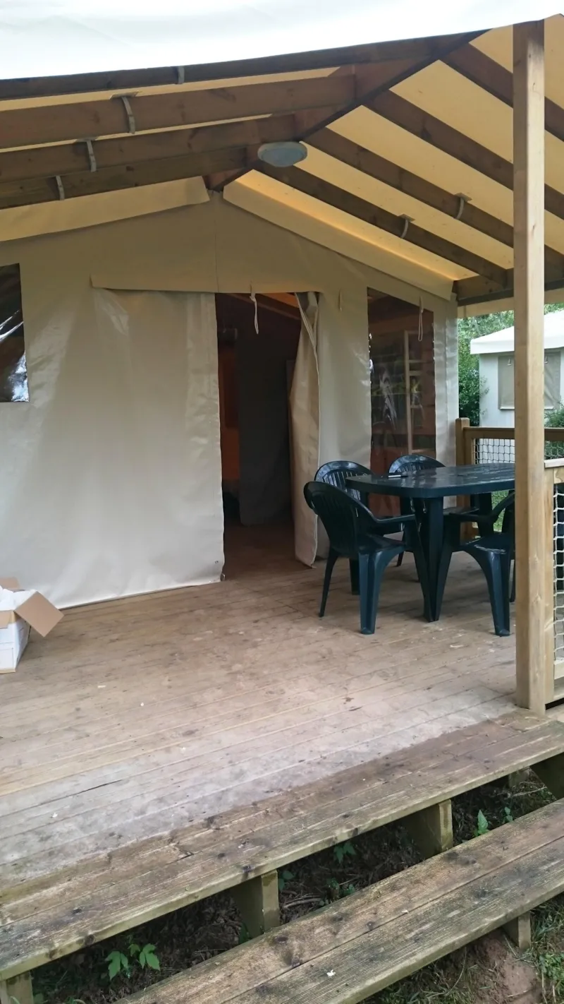 Tente Sahari - Structure En Bois Avec Terrasse