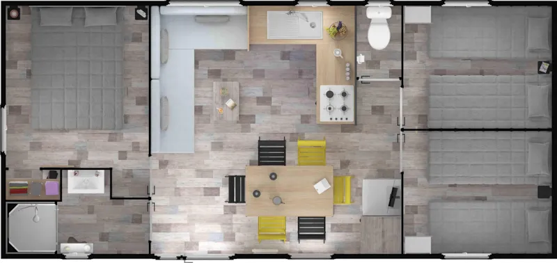 Mobil-Home 3 Chambres Privilège - Arrivée Le Dimanche - Animaux Interdits